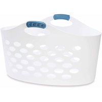 Rubbermaid 1.5 Bushel White Flex Basket FG260100WHT
