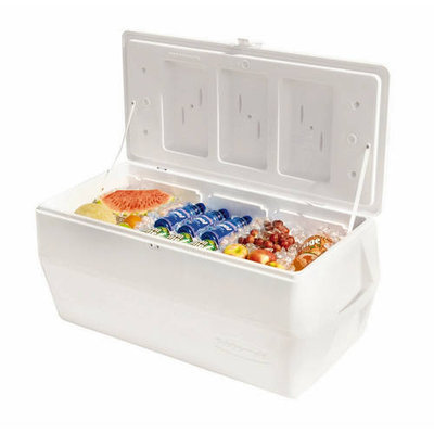 Rubbermaid Coolers 150 qt. Marine Cooler Whites FG2B8001TRWHT