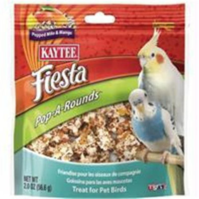 Kaytee Products Inc Fiesta Poparounds Treat Pet Birds Mango 2 Ounce