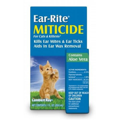 Lambert Kay Ear-Rite Miticide for Cats & Kittens