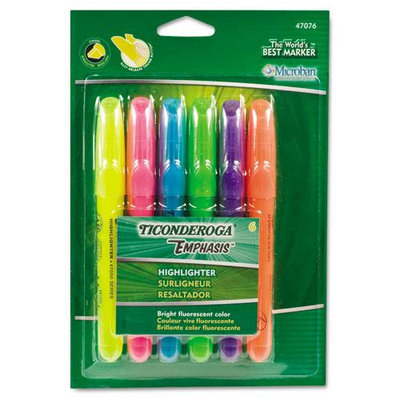 Dixon Ticonderoga Highlighters Assorted Chisel Point Desk Style