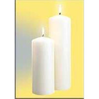 Emkay Candles 184109 Candle Ceremonial Pillar White 8 x 3