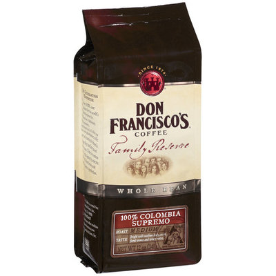 Don Francisco's Coffee Don Francisco's Family Reserve Supremo Whole Bean Coffee, 12 oz
