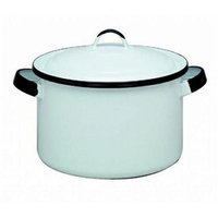Columbian Prod 6169-4 WHT 5.75 Quart Stock Pot Enamel