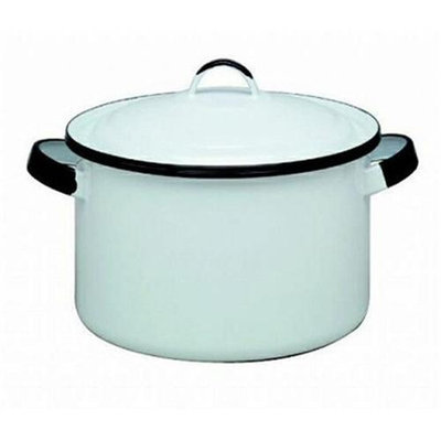 Columbian Prod 6169-4 WHT 5.75 Quart Stock Pot Enamel