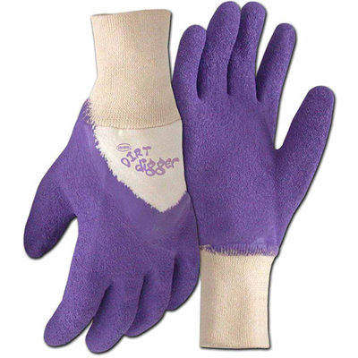 Boss Gloves 8403VS Small Violet Dirt Digger Gardening and General Purpose Gloves