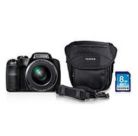 Fuji FinePix S9200 16.2MP CMOS Bundle with 50x Optical Zoom, Camera Case, and 8GB SD Card