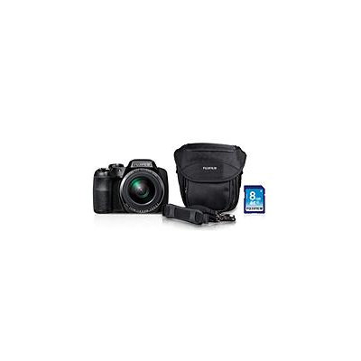 Fuji FinePix S9200 16.2MP CMOS Bundle with 50x Optical Zoom, Camera Case, and 8GB SD Card