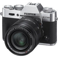Fujifilm X-T10 Mirrorless Digital Camera Body, with XF 18-55mm F2.8-4 R LM OIS Lens, Silver