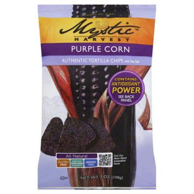 Mystic Harvest Tortilla Chips Authentic Purple Corn 7 Oz Pack Of 16