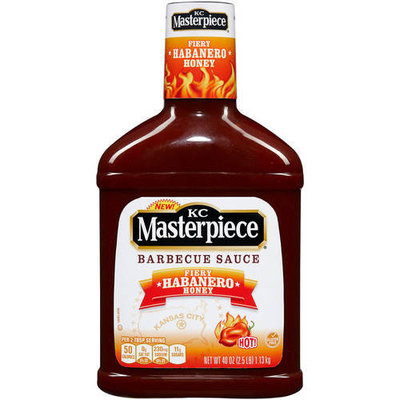 KC Masterpiece Fiery Habanero Honey Barbecue Sauce, 40 oz