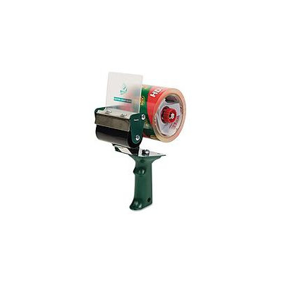 Duck Extra-Wide Packaging Tape Dispenser, 3 Core, Green