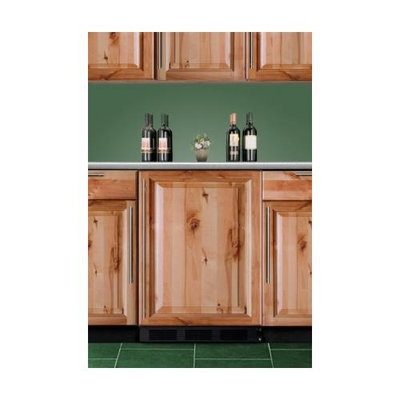 Summit Commercial Series FF7BBIIF 24 Built-in Compact Refrigerator with Adjustable Glass Shelves