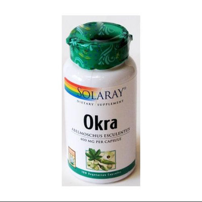 Solaray - Okra 400 mg. - 100 Vegetarian Capsules
