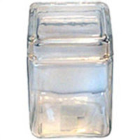 Anchor Hocking 1.5 Quart Square Clear Glass Storage Jar(Case of 4)