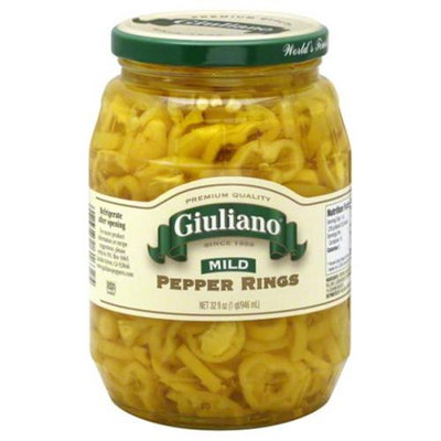 Giuliano Pepper Rings Mild - 32 Oz. Pack Of 6