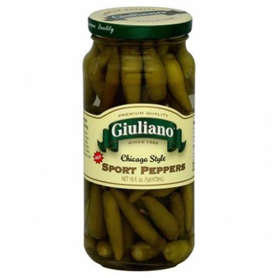 Kehe Distributors GIULIANO 39604 GIULIANO PEPPER SPORT CHICAGO STYL - Pack of 6 - 16 OZ