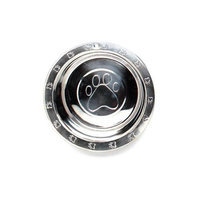 Topdawg Pet Supply SPOT Stainless Steel Embossed Wide Rim Dish