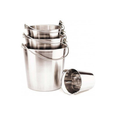 Ethical Ss Dishes Stnls Steel Pail With Handle 13 Quart - 6440