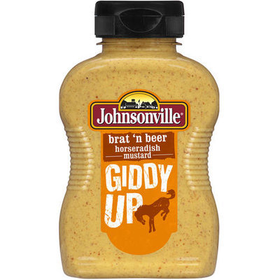 Johnsonville Brat 'n Beer Horseradish Mustard, 9.75 oz