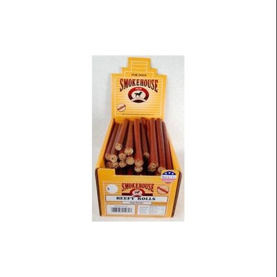 Smokehouse Dog Treats Smokehouse Beefy Rolls Bulk Dog Treat