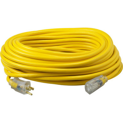Coleman Cable 50' 12/3 Yellow Jacket Extension Cord