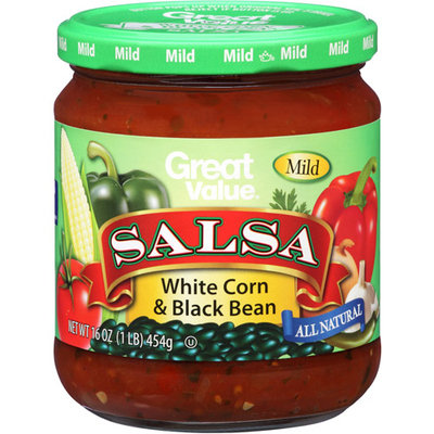 Great Value Mild White Corn & Black Bean Salsa, 16 oz