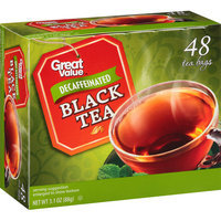 Great Value Decaffeinated Black Tea Bags, 48 count, 3.1 oz