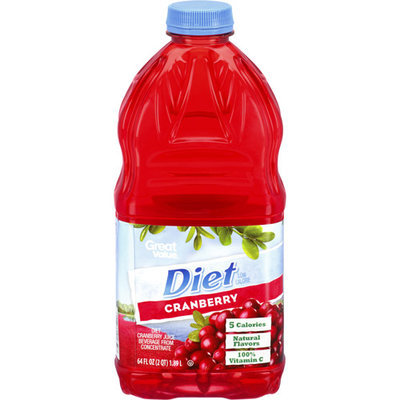 Great Value Diet Cranberry Juice Drink, 64 fl oz