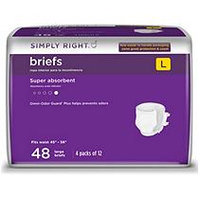 Simply Right Unisex Briefs - Large - 48 ct. - Incontinence Aids