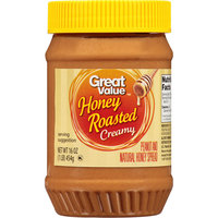 Great Value Honey Roasted Creamy Peanut Butter, 16 oz