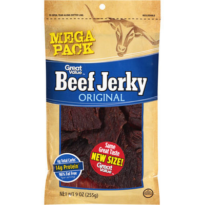 Great Value Original Beef Jerky, 9 oz