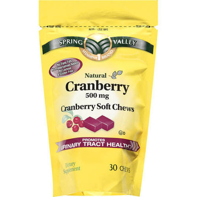 Spring Valley Natural Cranberry 500mg Dietary Supplement, 30ct