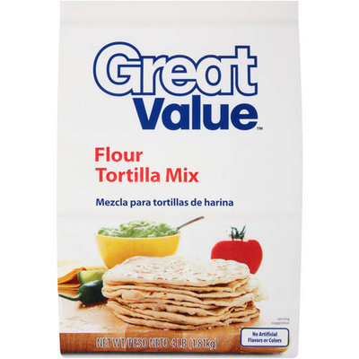 Great Value: Flour Tortilla Mix, 4 Lb