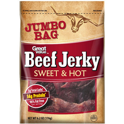 Great Value Beef Jerky Sweet & Hot, 6.2 oz