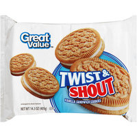 Great Value Twist & Shout Vanilla Sandwich Cookies, 15.5 oz