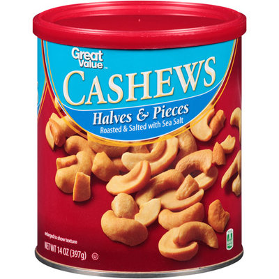 Great Value Cashew Halves & Pieces, 14 oz