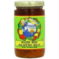 Oasis Foods B58470 Oasis Jalapeno Ragin Red Jelly -6x10oz