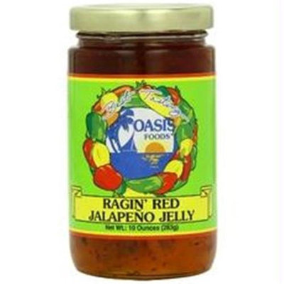 Oasis Foods B58470 Oasis Jalapeno Ragin Red Jelly -6x10oz