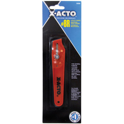 X-Acto No. 8R Retractable Utility Knife - Plastic - Elmer x3208