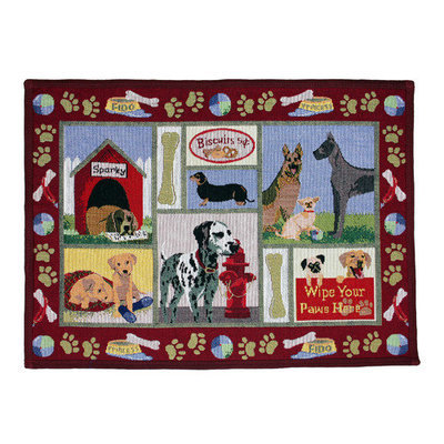 Dog Days 19-Inch x 27-Inch Red Pet Mat