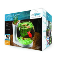 Elive Betta Bowl And Planter .75 Gallon White 01002
