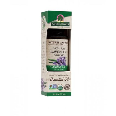 Nature's Answer - Organic Essential Oil 100 Pure Lavender - 0.5 oz.