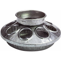 Miller Galvanized Round Jar Feeder Ba 1 Quart