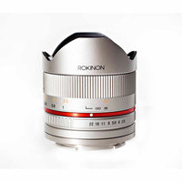Rokinon 8mm f/2.8 Series 2 UMC Fisheye, Manual Focus Lens for Sony E-mount (NEX), Silver
