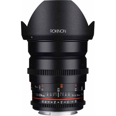 Rokinon Cine DS DS24M-S 24mm T1.5 ED AS IF UMC Full Frame Cine Wide Angle Lens for Sony A