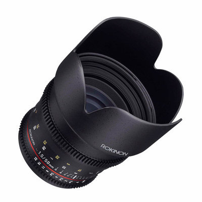 Rokinon 50mm T1.5 Cine DS Lens for Sony A Mount, 6 Groups/9 Elements, 1.5' Minimum Focussing Distance