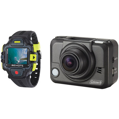 Elite Brands Inc. Coleman Bravo2 1080p High Definition Sports/ Action/ Helmet Camera with LCD Watch and Wi-fi