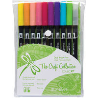 Alvin & Company Tombow Dual Brush Grunge Marker Set (Pack of 10)