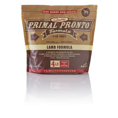 Primal Pet Foods PX00445 Raw Pronto Canine Lamb Formula 4 lbs.